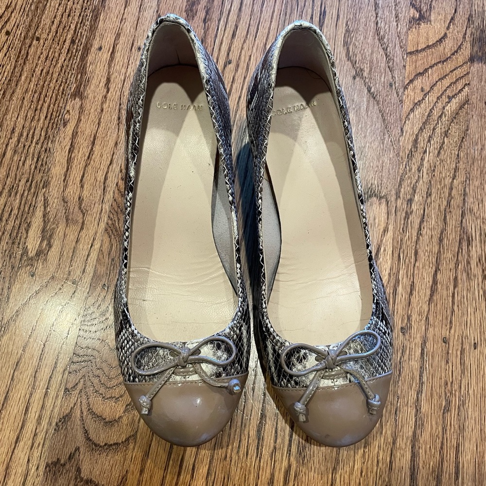 Cole Haan snakeskin Wedge Shoes